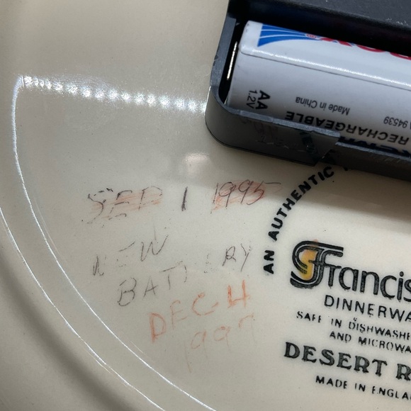 ❌⭕️SOLD❌⭕️VINTAGE FRANCISCAN DESERT ROSE WALL CLOCK HAND PAINTED CERAMIC - Picture 5 of 10